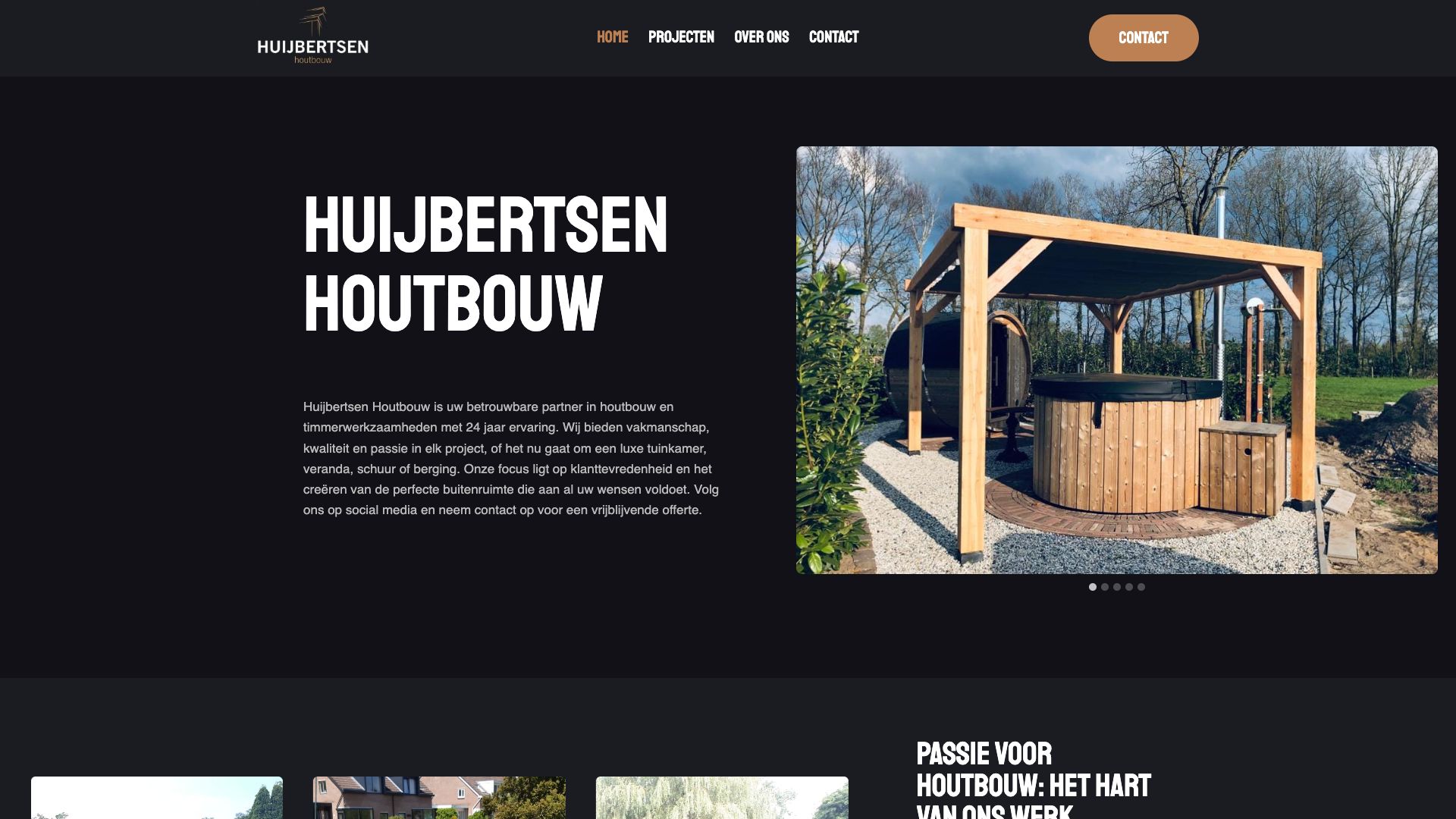 Huijbertsen Houtbouw Desktop
